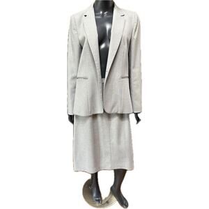 Levi Strauss & Co Woman Gray Skirt Suit Set Vintage Sz 14/16 Vintage